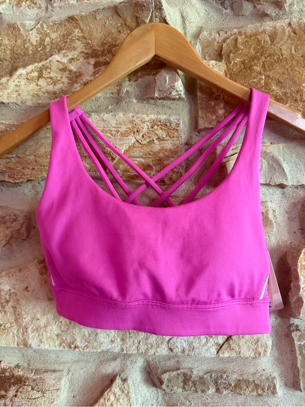 Victoria's Secret Hot Pink Strappy Sports Bra